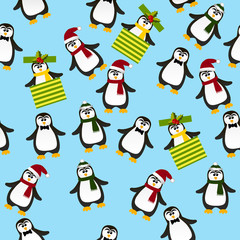 cute Christmas penguin