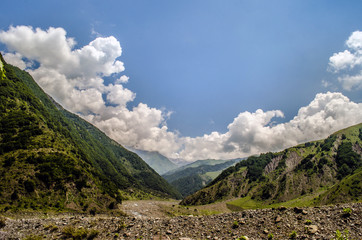Mountains and clouds 