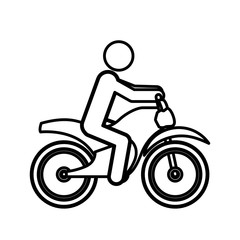 Obraz na płótnie Canvas Motorcycle vehicle icon. Transportation travel trip and delivery theme. Isolated design. Vector illustration