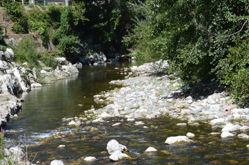Camino a los Picos de Europa, río de montaña