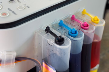 colour tank on inkjet printer.