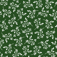 Christmas seamless pattern design with branches