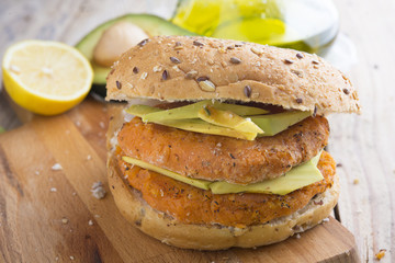 Hamburger  of sweet potato