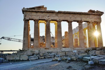 Obraz premium The Ancient Acropolis in Athens, Greece