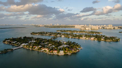 Fototapeta na wymiar Miami Beach Aerial