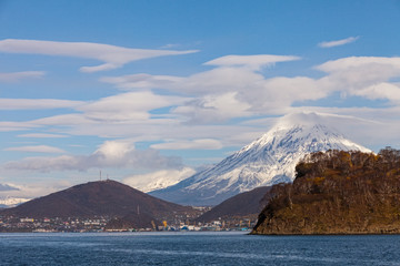 landscape of Petropavlovsk-Kamchatsky