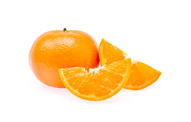 oranges isolated on white background