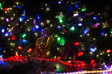 Fototapeta na wymiar Houston Zoo Light decoration for christmas