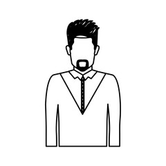 Man icon. Male avatar person human and people theme. Isolated design. Vector illustration