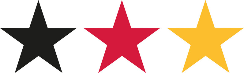 Germany flag colors stars