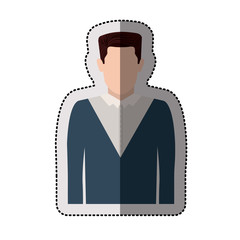 Man icon. Male avatar person human and people theme. Isolated design. Vector illustration