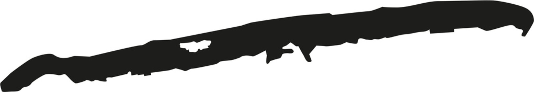 Juist map silhouette