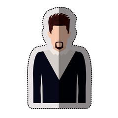 Man icon. Male avatar person human and people theme. Isolated design. Vector illustration