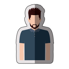 Man icon. Male avatar person human and people theme. Isolated design. Vector illustration