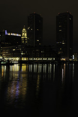 Obraz premium Cloudy pre-dawn Boston