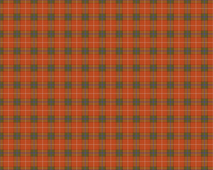 orange background of plaid pattern
