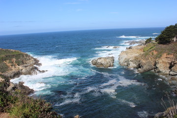 Fototapeta na wymiar Pacific ocean, coastinle california