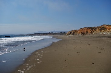 The California central coast along the Pacific Coast Highway (Route 1) near San Luis Obispo