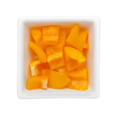 Diced yellow bell pepper