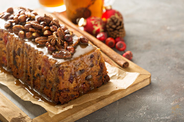 Traditional English steamed pudding