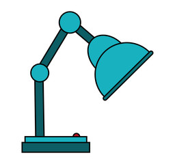 Lamp icon. Home office object light and electric theme. Isolated design. Vector illustration