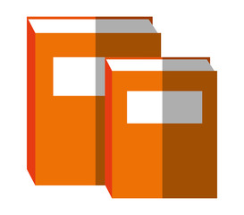 Book icon. Education literature read and library theme. Isolated design. Vector illustration