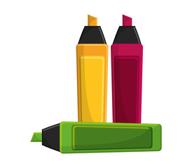 Marker icon. School education learning and knowledge theme. Isolated design. Vector illustration
