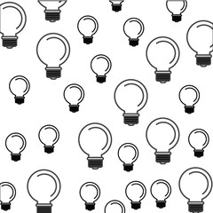 Light bulb background. Energy power technology and electricity theme. Isolated design. Vector illustration