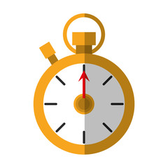 Chronometer icon. Sport hobby competition and game theme. Isolated design. Vector illustration