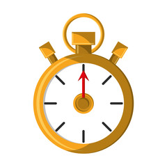 Chronometer icon. Sport hobby competition and game theme. Isolated design. Vector illustration