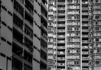 Obraz premium Hong kong apartment block 