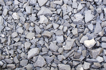 .Area paved with stones of many colors. Walking foot comfort Sof