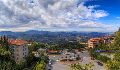 The State of San Marino in Italy, landscapes that attract tourists