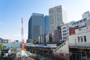 工事中の御茶ノ水駅と聖橋 2