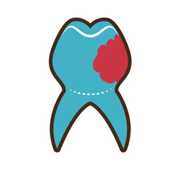 dental healthcare isolated icon vector illustration design