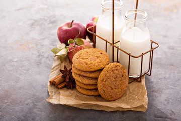 Apple cinnamon snickerdoodle cookies