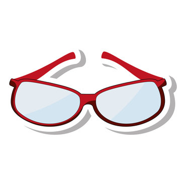 glasses modern style isolated icon vector illustration design
