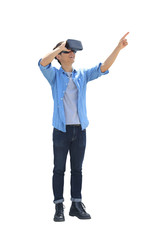 man play vr eyeglasses