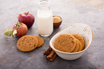 Cinnamon applesauce cookies