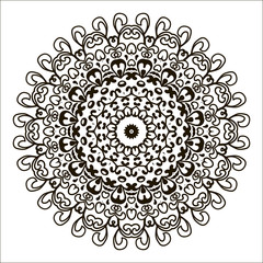 Bohemian Indian Mandala print.