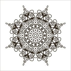 Bohemian Indian Mandala print.