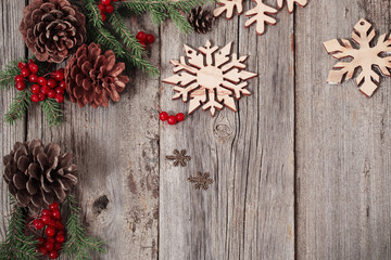 Christmas background with fir branch