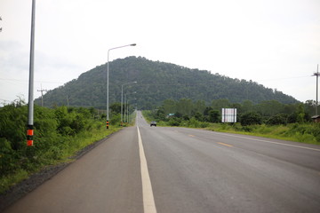 Road and mountain