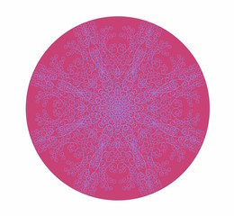 Mandala design. Vector illustration hand drawn. Circle pattern.
