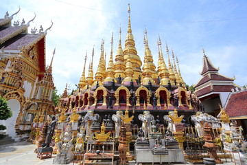 pagoda of Wat Phra That Suthon Mongkol Khiri Temple in Phrae, Thailand