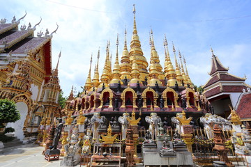 pagoda of Wat Phra That Suthon Mongkol Khiri Temple in Phrae, Thailand