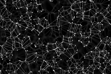 Plexus connections abstract background, digital art work.