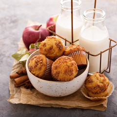 Apple cinnamon streusel muffins