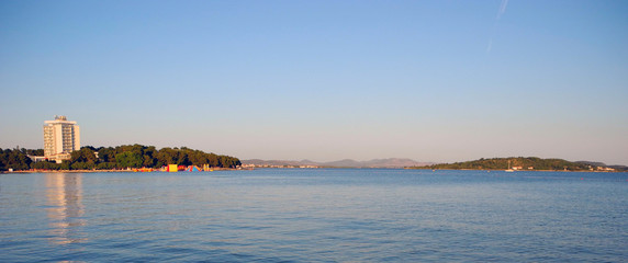 Beautiful beach Vodice, Croatia.