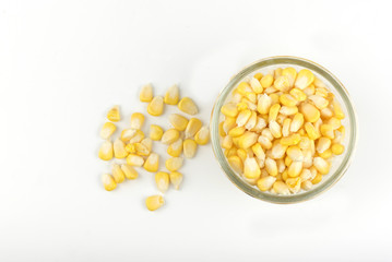 Corn isolated on a white background